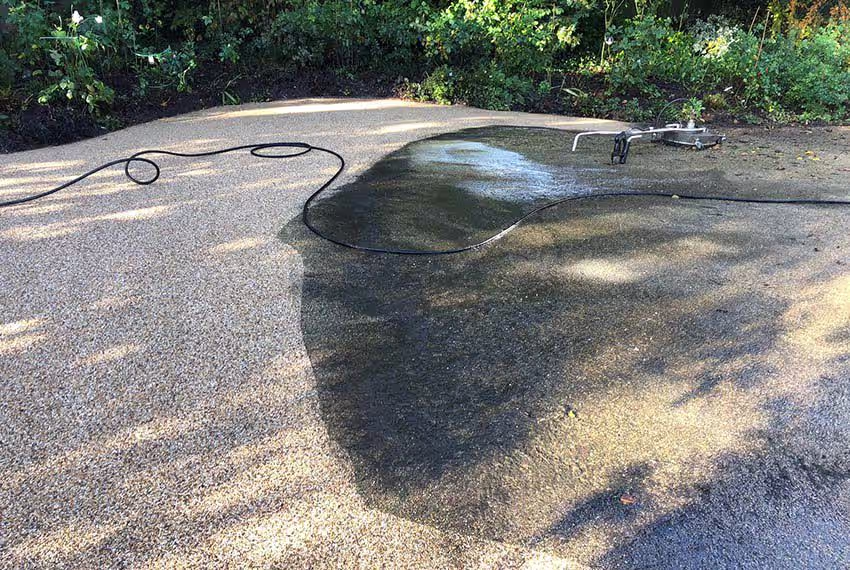 Specialist resin driveway cleaning and resealing service in Essex by Just Jets and Ace Resin